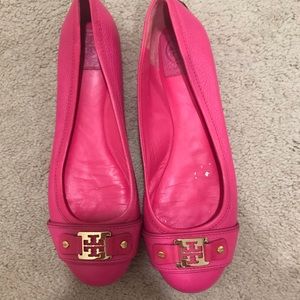 Pink Tory Burch flats
